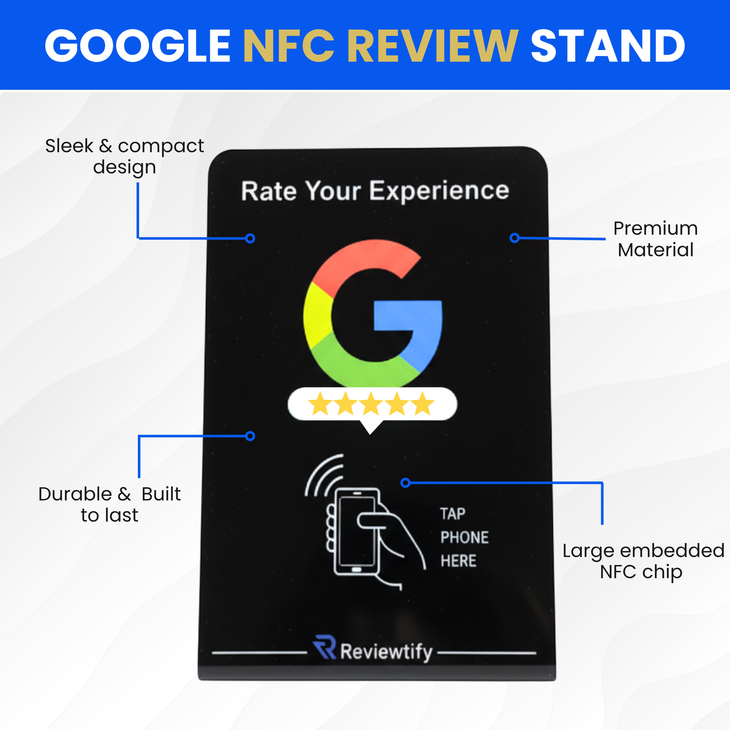 Reviewtify™ Google NFC Review Stand