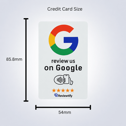 Reviewtify™ NFC Google Review Card Reviewtify