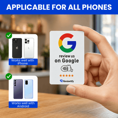 Reviewtify™ NFC Google Review Card Reviewtify