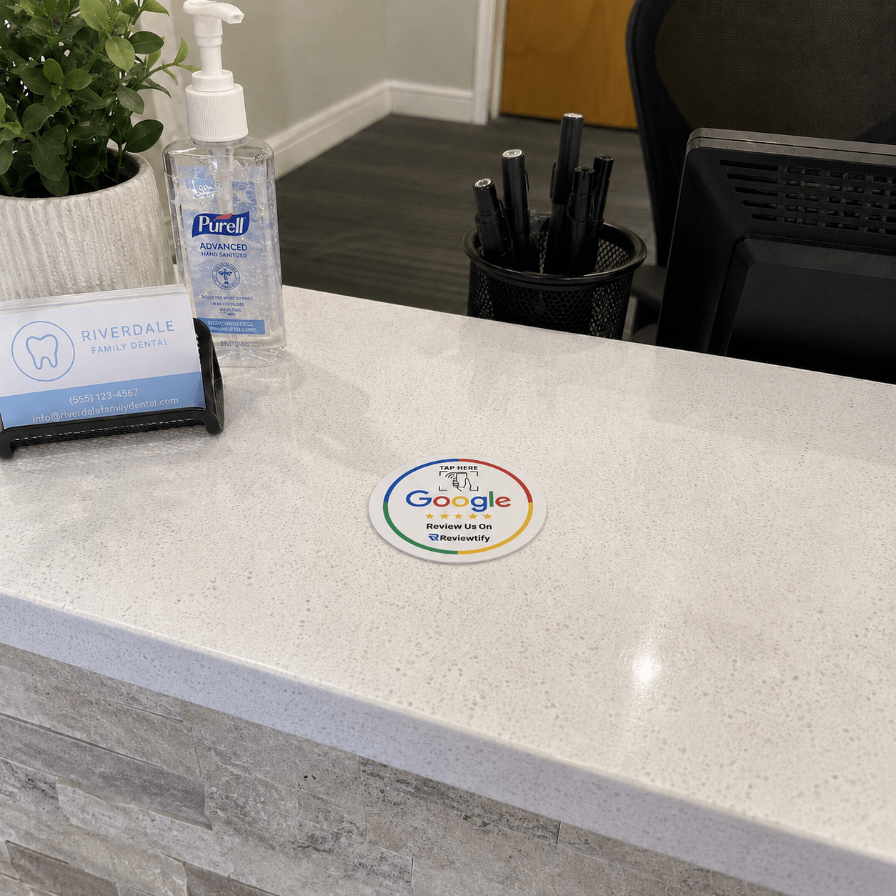 Reviewtify™ NFC Google Review Plaque Reviewtify