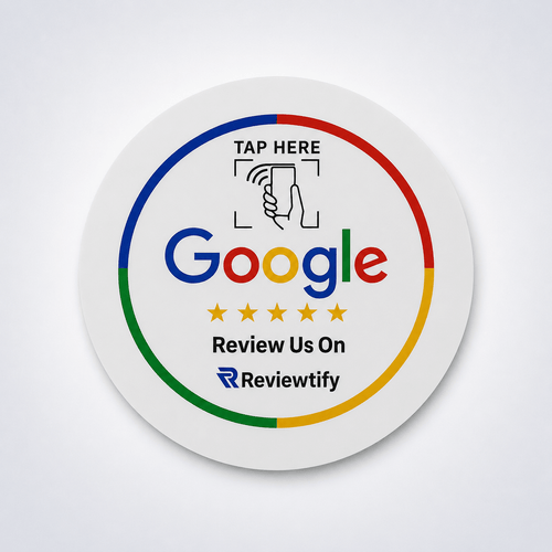 Reviewtify™ NFC Google Review Plaque Reviewtify