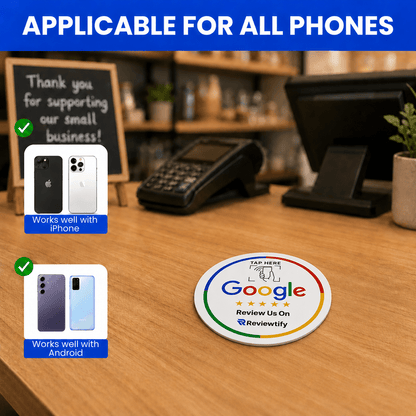 Reviewtify™ NFC Google Review Plaque Reviewtify