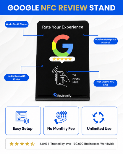 Reviewtify™ NFC Google Review Stand Reviewtify