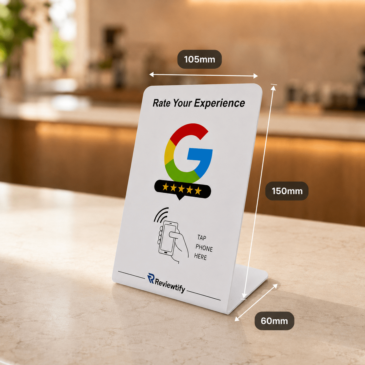 Reviewtify™ NFC Google Review Stand Reviewtify