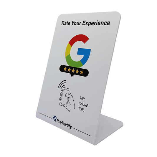 Reviewtify™ NFC Google Review Stand Reviewtify